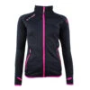 Blouson Polarshell Femme ACLIMATE Noir/fuchsia 2 Blouson Polarshell Femme ACLIMATE Noir/fuchsia -Vêtements De Ski ACLIMATE XJ N NOIR FUSHIA FACE