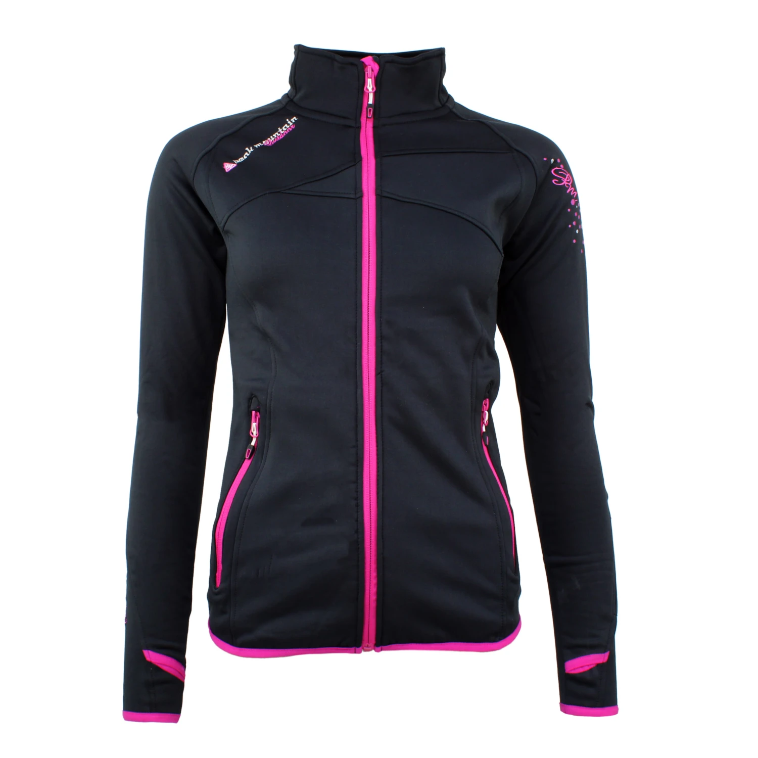 Blouson Polarshell Femme ACLIMATE Noir/fuchsia 3 Blouson Polarshell Femme ACLIMATE Noir/fuchsia