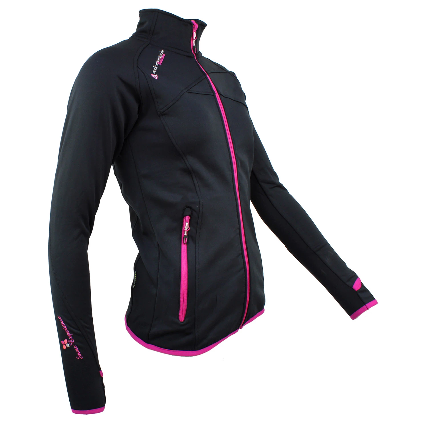Blouson Polarshell Femme ACLIMATE Noir/fuchsia 5 Blouson Polarshell Femme ACLIMATE Noir/fuchsia – Image 3