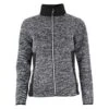 Blouson Polaire Femme ACREST Noir/argent -Vêtements De Ski ACREST QI S GRIS CHINE NOIR SILVER FACE1500