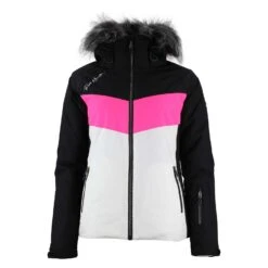 Blouson De Ski Femme AFIDOL Noir/fuchsia