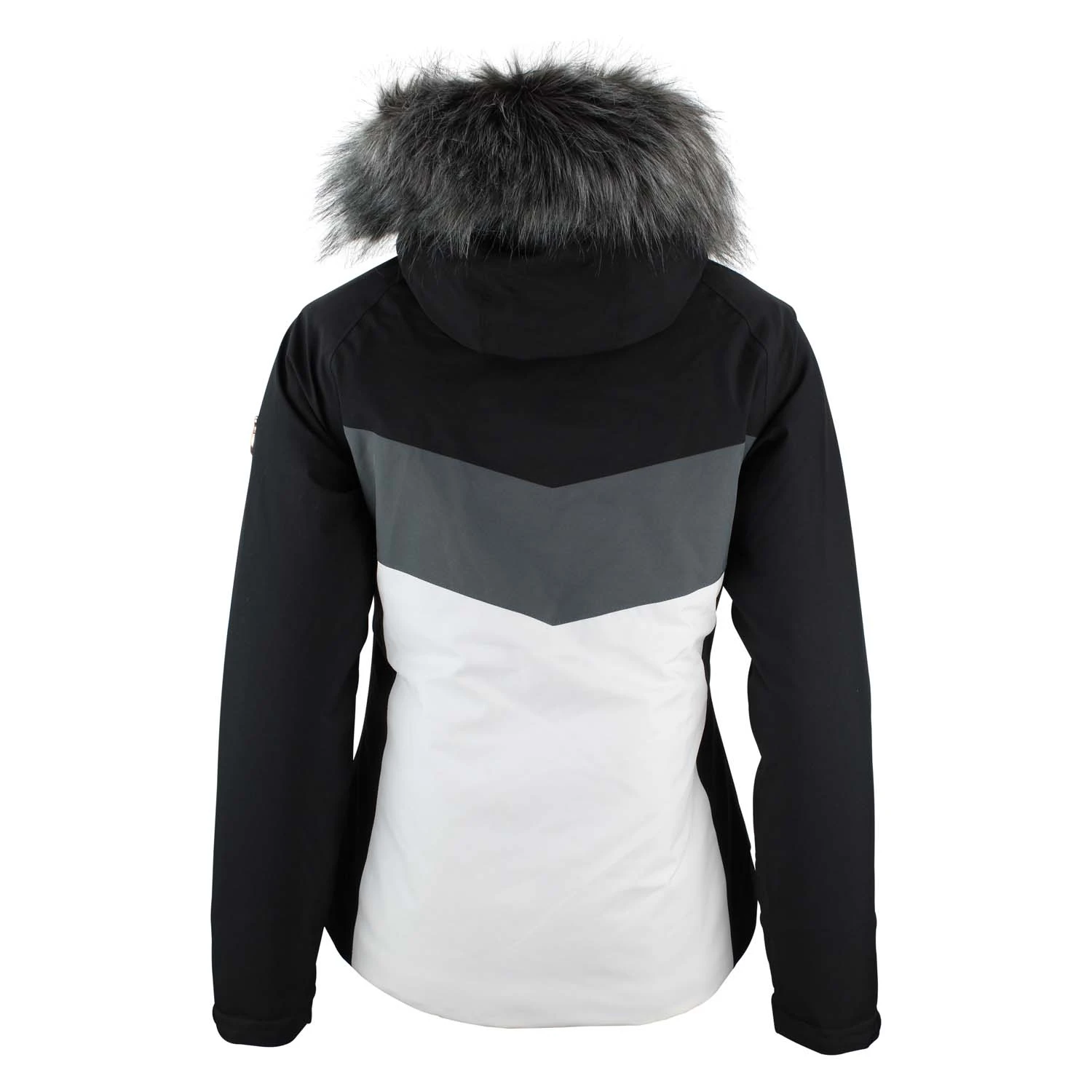 Blouson De Ski Femme AFIDOL Noir/gris 4 Blouson De Ski Femme AFIDOL Noir/gris – Image 2