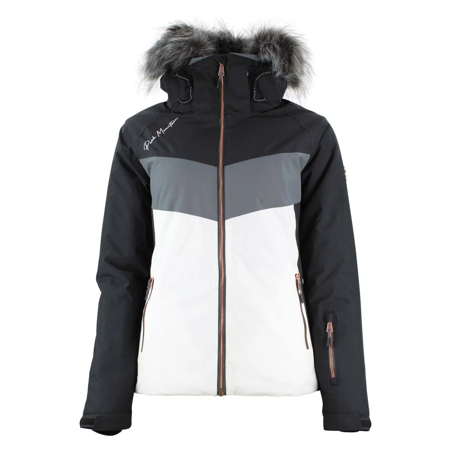 Blouson De Ski Femme AFIDOL Noir/gris 3 Blouson De Ski Femme AFIDOL Noir/gris
