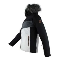Blouson De Ski Femme AFIDOL Noir/gris 7 Blouson De Ski Femme AFIDOL Noir/gris -Vêtements De Ski AFIDOL HE NR NOIR GRIS PROFIL 1500
