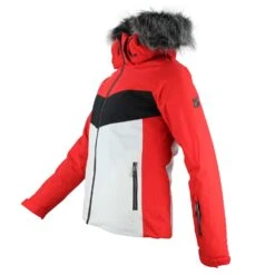 Blouson De Ski Femme AFIDOL Rouge/noir 7 Blouson De Ski Femme AFIDOL Rouge/noir -Vêtements De Ski AFIDOL HE NR ROUGE NOIR PROFIL 1500