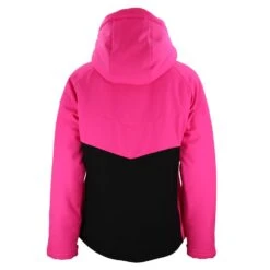 Blouson De Ski Softshell Femme AFOLIR Noir/fuchsia -Vêtements De Ski AFOLIR UL FUSHIA FLASH DOS 1500