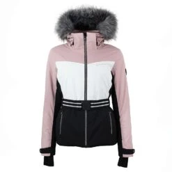 Blouson De Ski Femme ALMENIRA Rose/blanc/noir