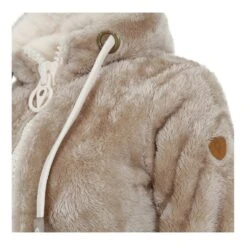 Blouson Polaire Femme ARELI Taupe 11 Blouson Polaire Femme ARELI Taupe -Vêtements De Ski ARELI XI TAUPE ZOOM BADGE