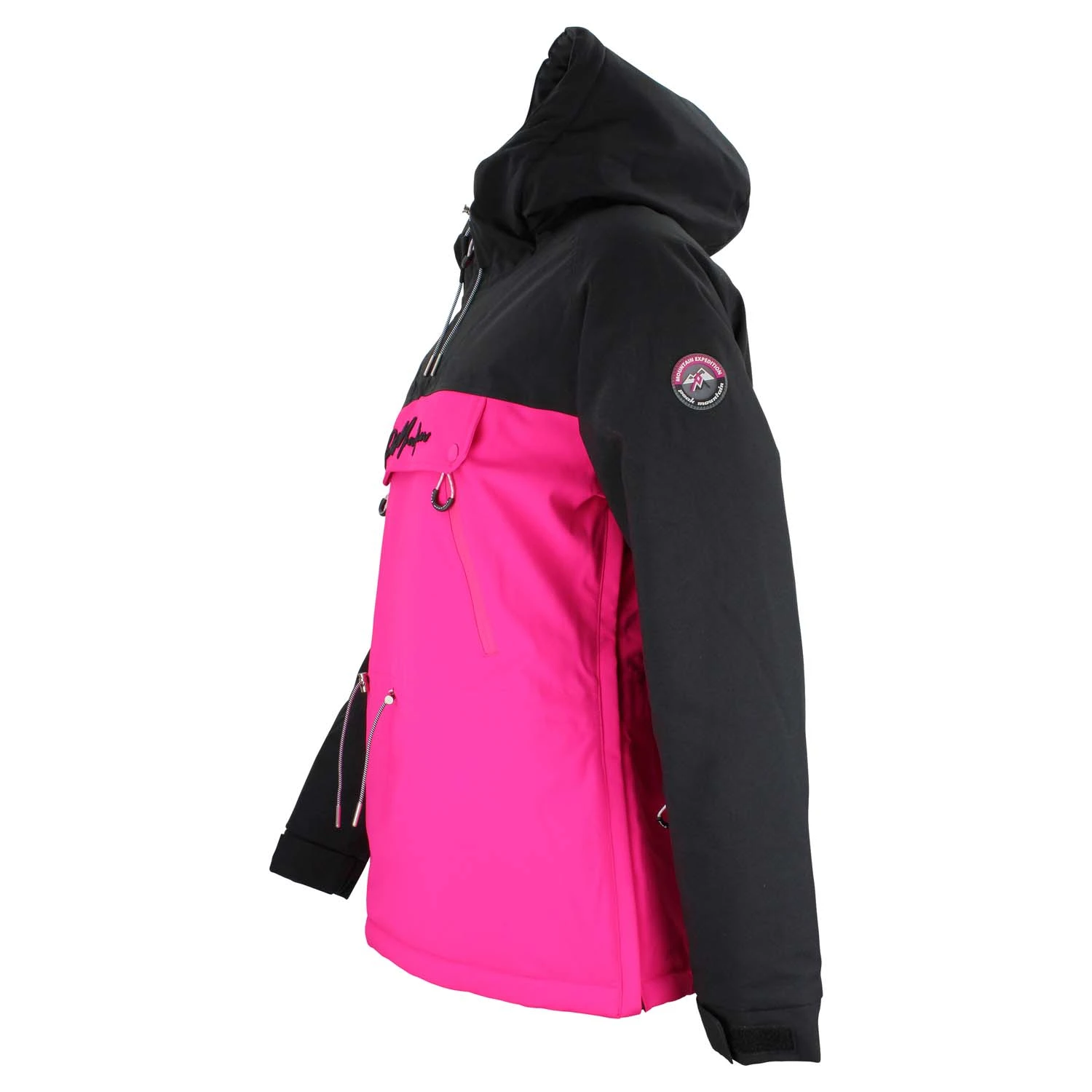 Blouson De Ski Passe-tête Femme AVINI Noir/fuchsia 5 Blouson De Ski Passe-tête Femme AVINI Noir/fuchsia – Image 3