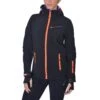 Blouson Softshell Femme AMALA Noir/corail -Vêtements De Ski BLO AMALA KS A NOIR 1800