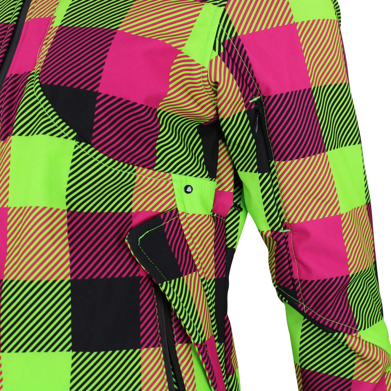 Blouson Softshell Femme AVENY Fuchsia/anis 6 Blouson Softshell Femme AVENY Fuchsia/anis – Image 4