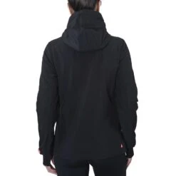 Blouson Softshell Femme AMALA Noir/corail -Vêtements De Ski BLO AMALA KS A NOIR DOS 1800