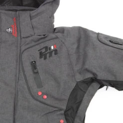 Blouson De Ski ECAMATE1016 Anthracite Chiné 11 Blouson De Ski ECAMATE1016 Anthracite Chiné -Vêtements De Ski Blouson ECAMATE anthracite details 2 1