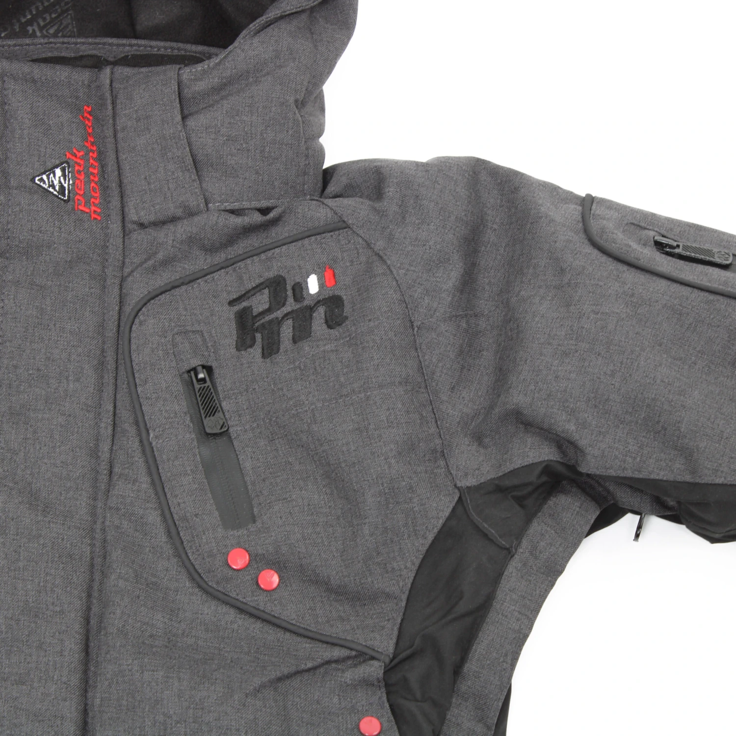 Blouson De Ski ECAMATE1016 Anthracite Chiné 7 Blouson De Ski ECAMATE1016 Anthracite Chiné – Image 5