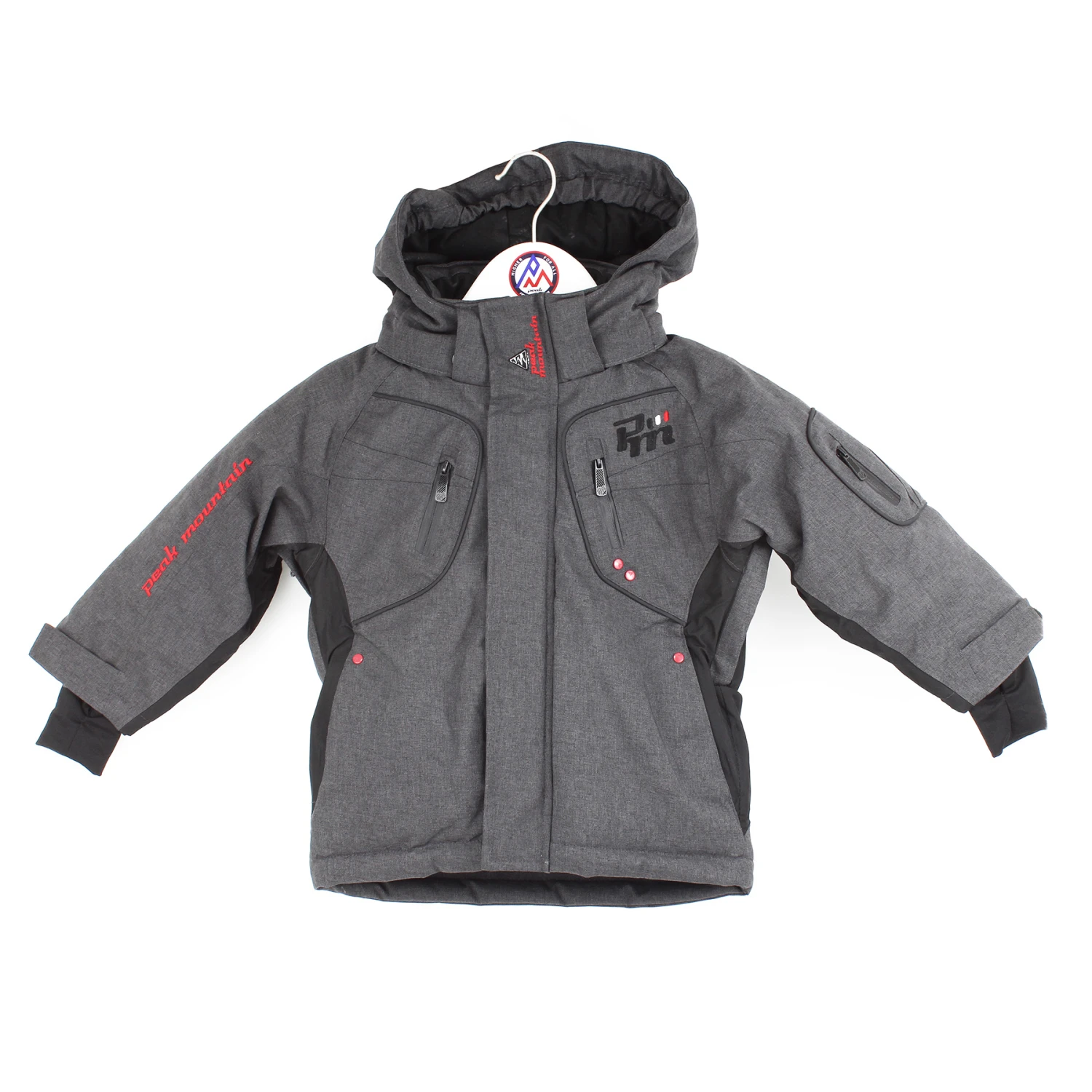 Blouson De Ski ECAMATE1016 Anthracite Chiné 3 Blouson De Ski ECAMATE1016 Anthracite Chiné