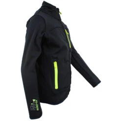 Blouson Polar Shell ECANTON1016 Noir/Jaune -Vêtements De Ski Blouson Polar Shell ECANTON 1016 NOIR JAUNE BLO ECAMPUS1