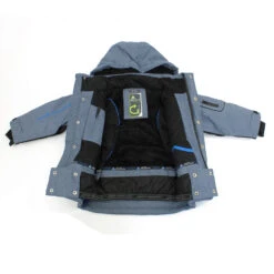 Blouson De Ski ECAMATE1016 Bleu Chiné 7 Blouson De Ski ECAMATE1016 Bleu Chiné -Vêtements De Ski Blouson de ski ECAMATE bleu details 1