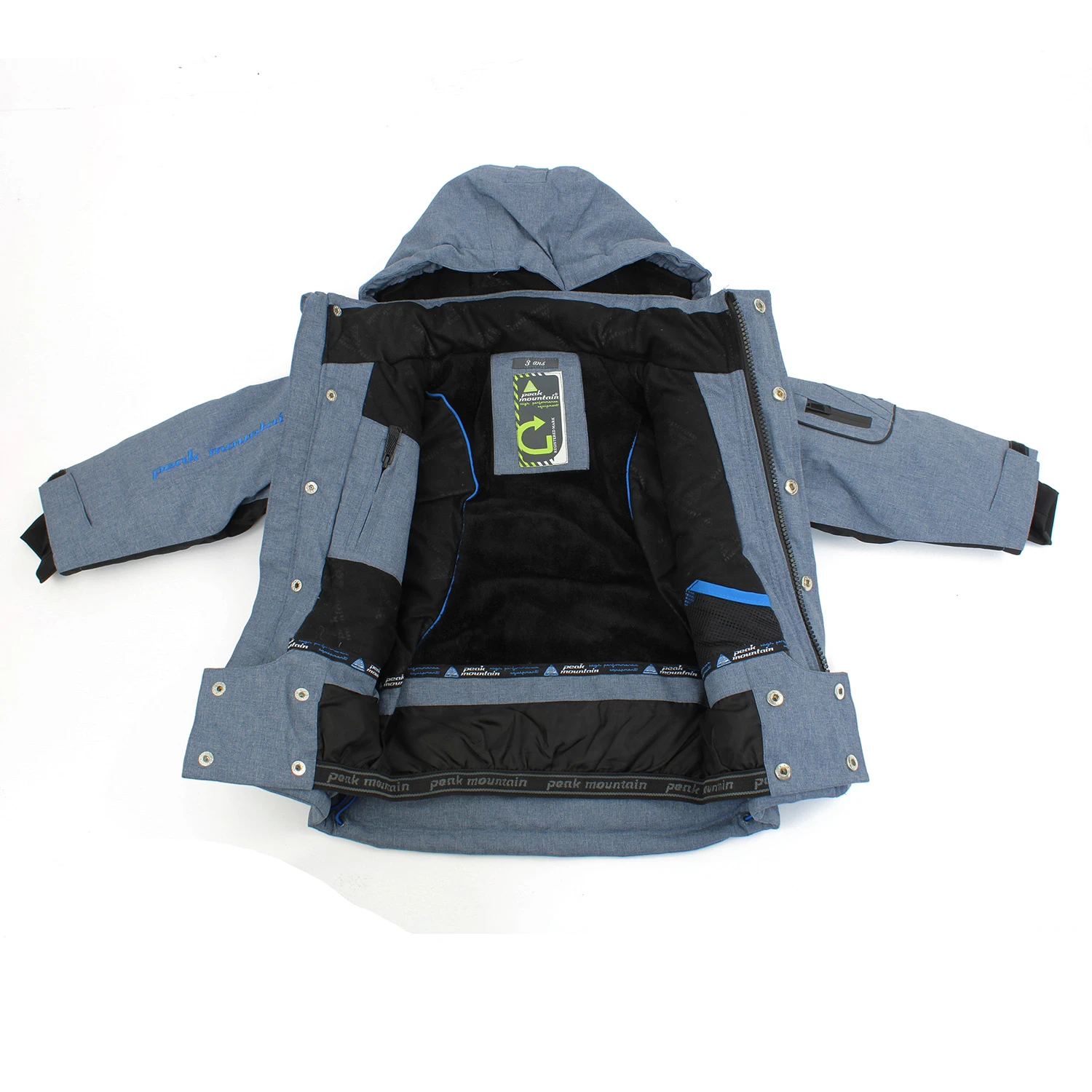 Blouson De Ski ECAMATE38 Bleu Chiné 5 Blouson De Ski ECAMATE38 Bleu Chiné – Image 3