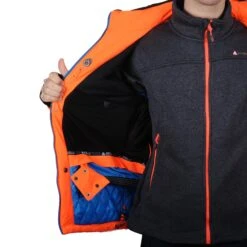 Blouson De Ski Homme CORTEMA Orange -Vêtements De Ski Blouson de ski Homme CORTEMA orange Peak Mountain 3