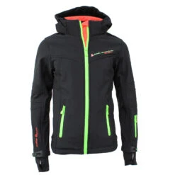 Blouson Softshell GAMALA Noir/anis