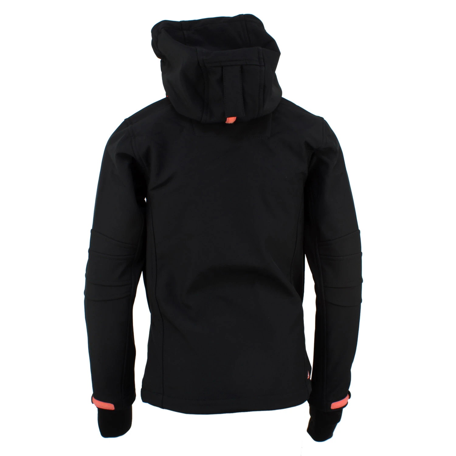 Blouson Softshell GAMALA Noir/corail 4 Blouson Softshell GAMALA Noir/corail – Image 2