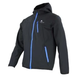 Blouson Soft Shell Garçon ECAMSO1016 Noir 7 Blouson Soft Shell Garçon ECAMSO1016 Noir -Vêtements De Ski Blouson de ski garcon Peak Mountain ECAMSO noir 2 1