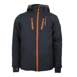 Blouson De Ski Homme CANADI Noir/orange