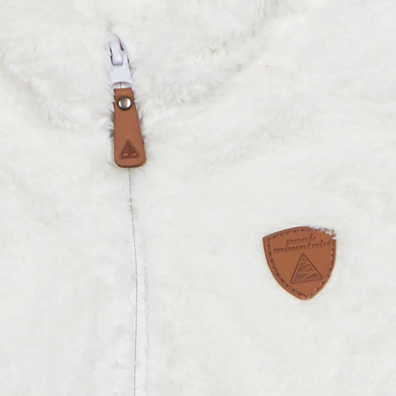 Blouson Polaire Fille GALANE Blanc 5 Blouson Polaire Fille GALANE Blanc – Image 3