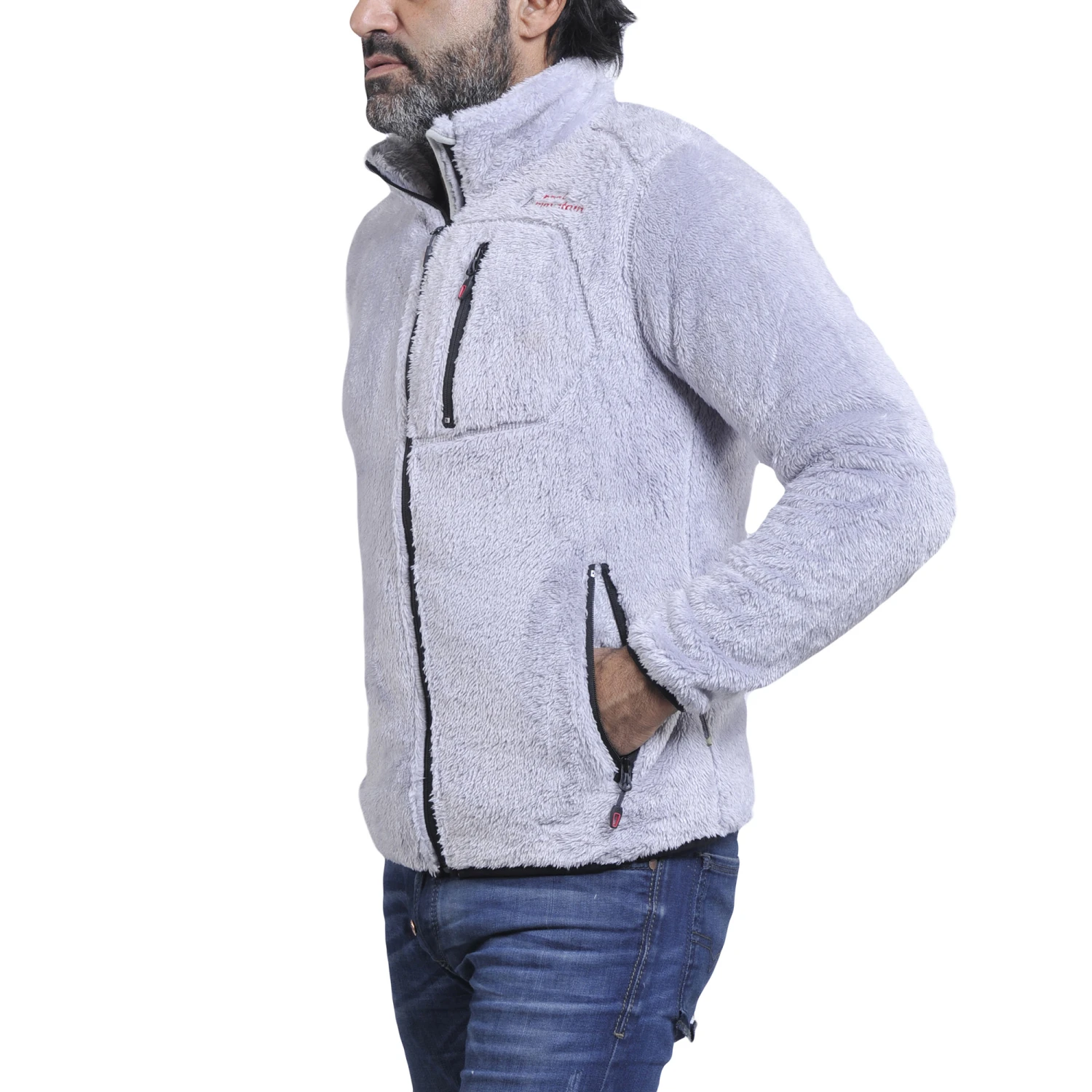 Blouson Polaire Homme CARIAN Gris 5 Blouson Polaire Homme CARIAN Gris – Image 3