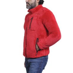 Blouson Polaire Homme CARIAN Rouge 7 Blouson Polaire Homme CARIAN Rouge -Vêtements De Ski Blouson polaire Homme CARIAN rouge Peak Mountain 2