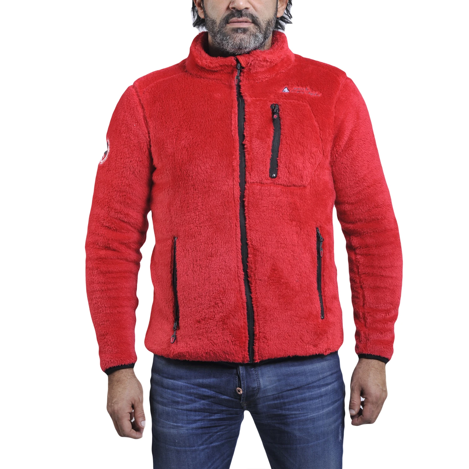 Blouson Polaire Homme CARIAN Rouge 3 Blouson Polaire Homme CARIAN Rouge
