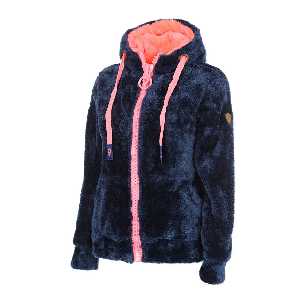 Blouson Polaire Fille FARELI Marine 3 Blouson Polaire Fille FARELI Marine