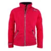 Blouson Polaire Fille GASA Rouge 1 Blouson Polaire Fille GASA Rouge -Vêtements De Ski Blouson polaire fille GASA rouge BLO GASA