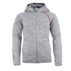 Blouson Polaire à Capuche GATORA Gris Clair