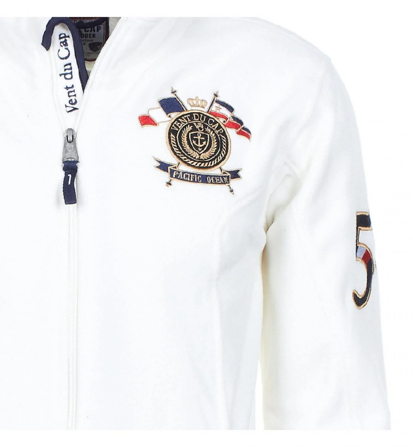 Blouson Polaire Homme CAUBIN Ecru 6 Blouson Polaire Homme CAUBIN Ecru – Image 4