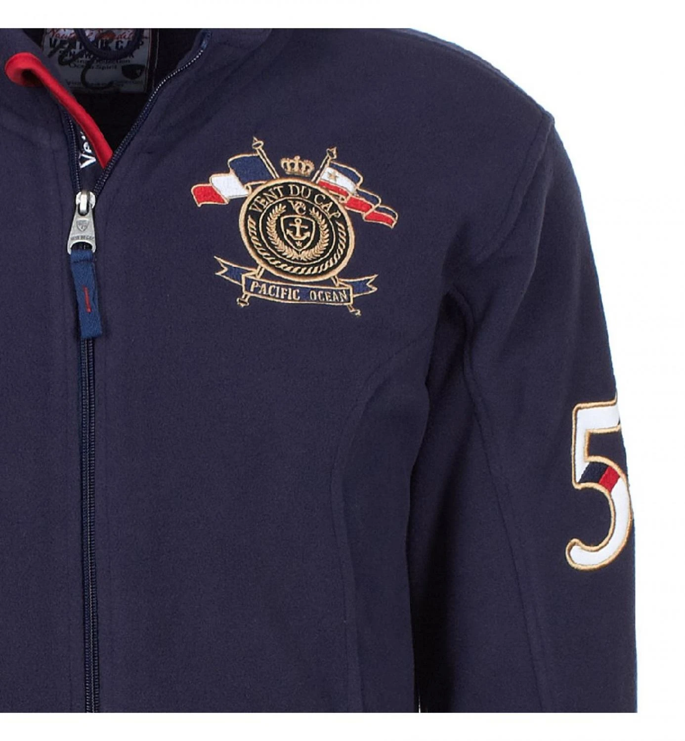 Blouson Polaire Homme CAUBIN Marine 6 Blouson Polaire Homme CAUBIN Marine – Image 4