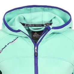 Blouson Polarshell Femme ACAMPUS Turquoise -Vêtements De Ski Blouson polar shell femme ACAMPUS turquoise 2