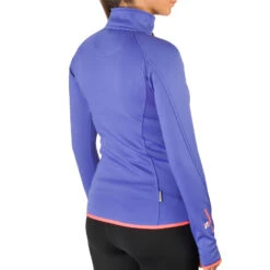 Blouson Polarshell Femme ACLIMATE Bleu 6 Blouson Polarshell Femme ACLIMATE Bleu -Vêtements De Ski Blouson polarshell Femme ACLIMATE bleu Peak Mountain 1