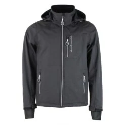 Blouson Softshell Homme CAFORAIN Noir/blanc