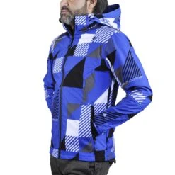 Blouson Softshell Homme COVER Bleu -Vêtements De Ski Blouson softshell Homme COVER bleu Peak Mountain 4