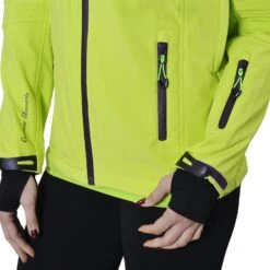 Blouson Softshell Femme AMALA Anis -Vêtements De Ski Blouson softshell femme AMALA anis Peak Mountain 3