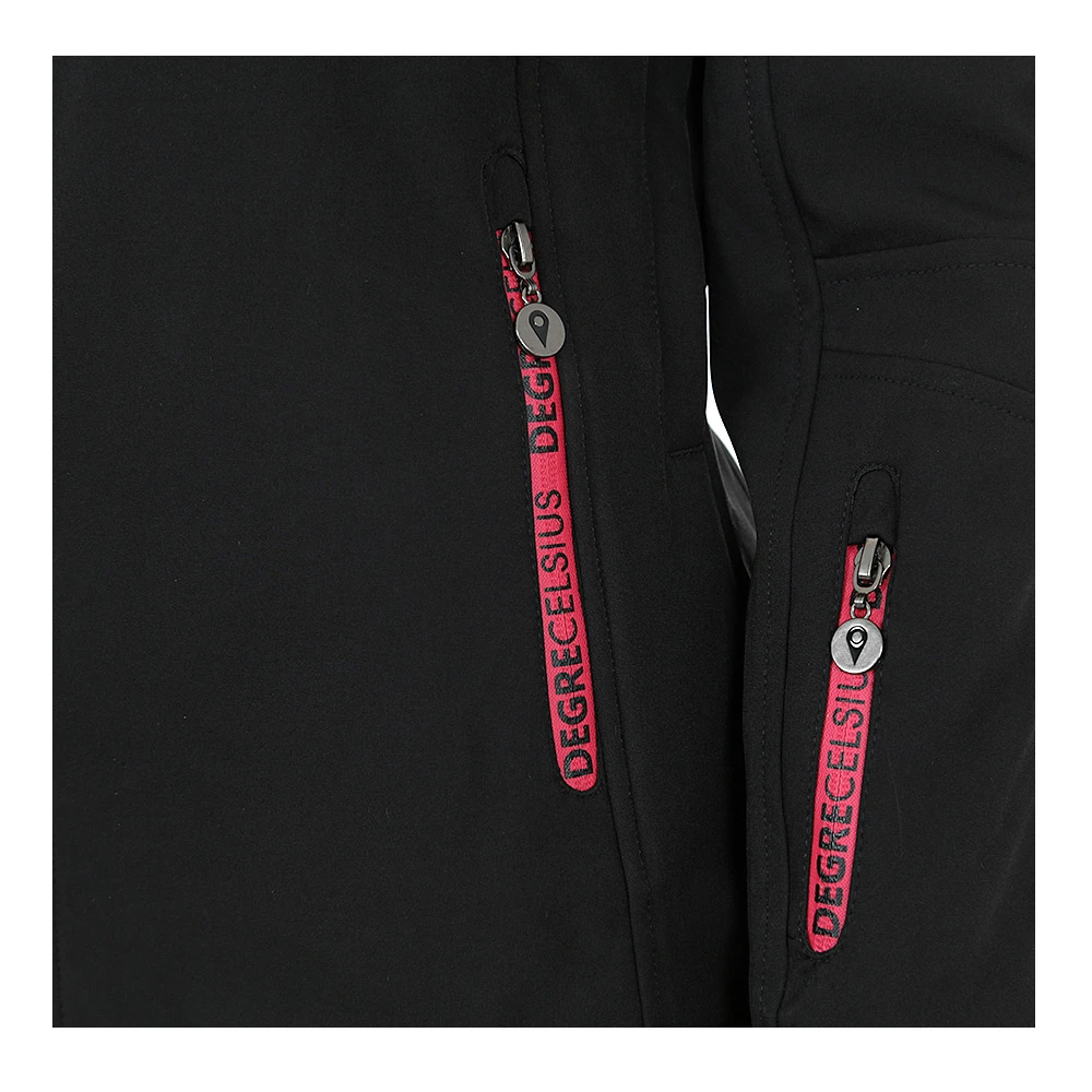 Blouson Softshell Femme AMALON Noir/fuchsia 6 Blouson Softshell Femme AMALON Noir/fuchsia – Image 4