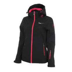 Blouson Softshell Femme AMALON Noir/fuchsia