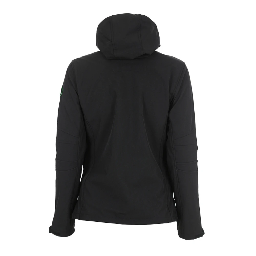 Blouson Softshell Femme AMALON Noir/vert 4 Blouson Softshell Femme AMALON Noir/vert – Image 2