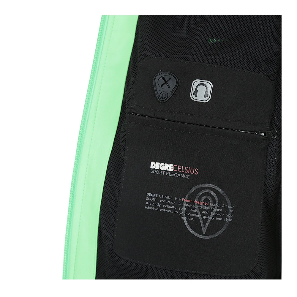 Blouson Softshell Femme AMALON Noir/vert 7 Blouson Softshell Femme AMALON Noir/vert – Image 5