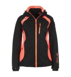 Blouson Softshell Femme AVYBA Noir/corail