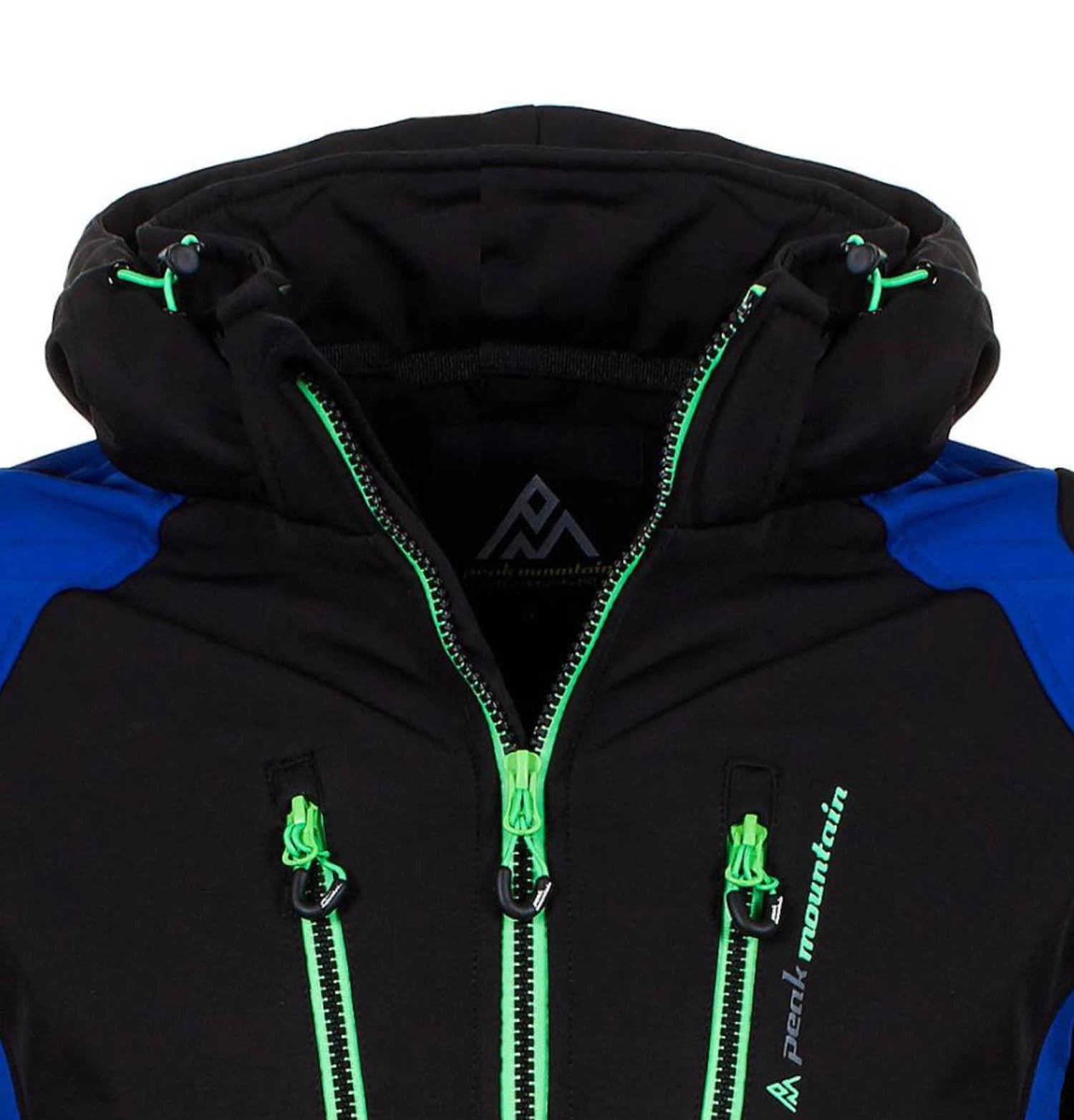 Blouson Softshell Homme CABILONE Noir/bleu 6 Blouson Softshell Homme CABILONE Noir/bleu – Image 4