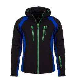 Blouson Softshell Homme CABILONE Noir/bleu