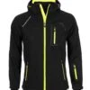 Blouson Softshell Homme CIMALEAK Noir/jaune -Vêtements De Ski Blouson softshell homme CIMALEAK noir jaune BLO CIMALEAK 4
