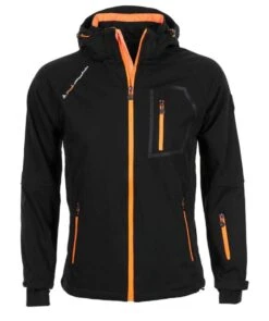 Blouson Softshell Homme CIMALEAK Noir/orange
